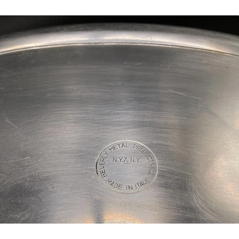 Beverly Metal Products Co. Heavy Aluminum Tray Made in Italy 17